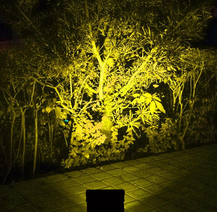 Solar lamp for illuminating gardens and small areas