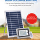 Solar lamp for illuminating gardens and small areas
