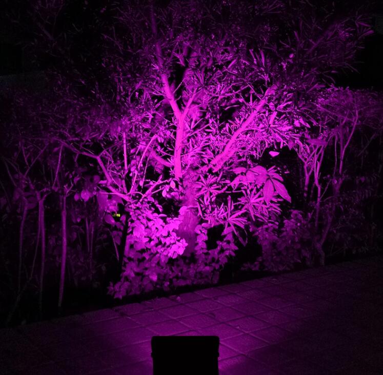 Solar lamp for illuminating gardens and small areas