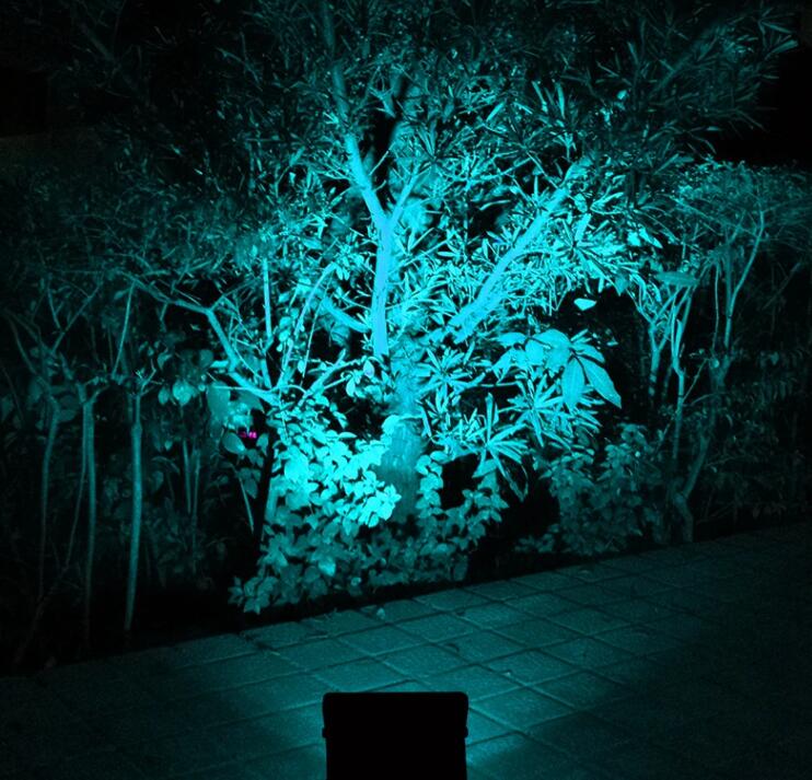 Solar lamp for illuminating gardens and small areas