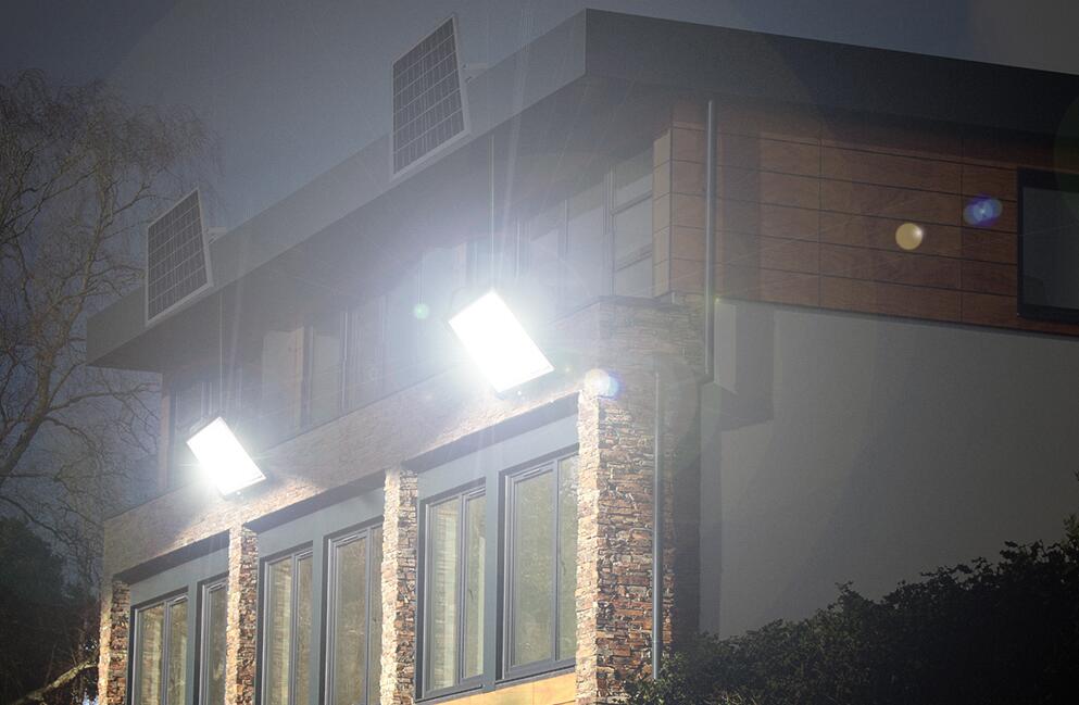 Solar lamp with integrated security camera