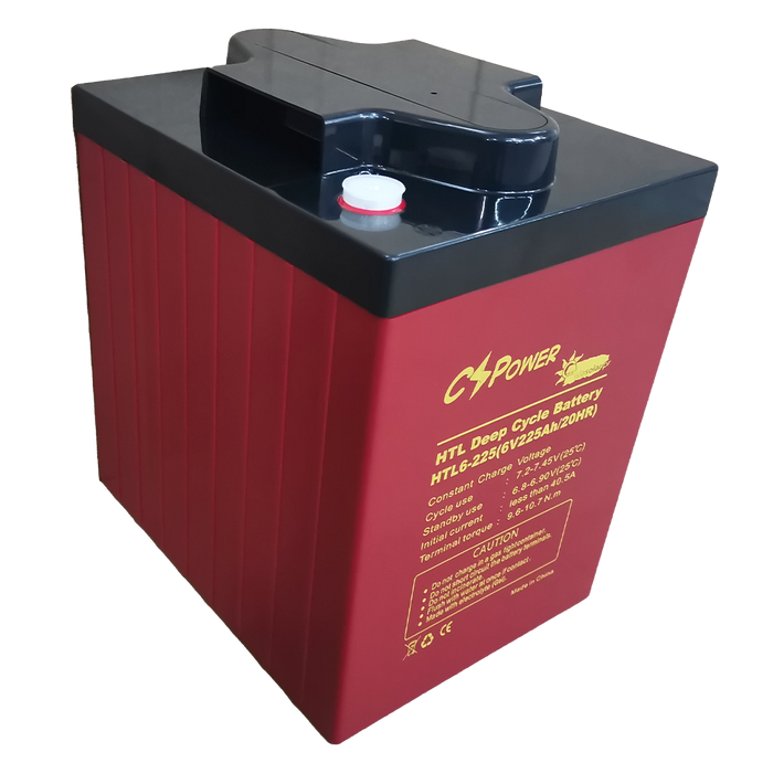 Gel battery 6 volts and 225 Ah