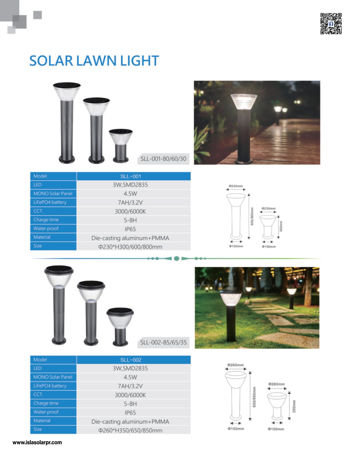 Solar lamp model SSL 001/30