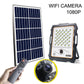 Solar lamp with integrated security camera