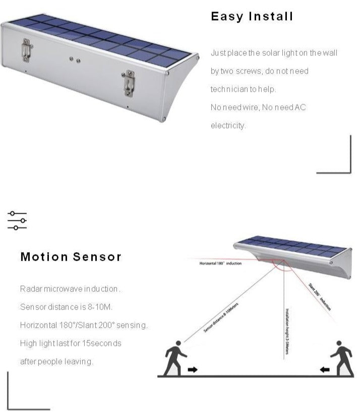 Lámpara Solar de Pared NSL 960 C