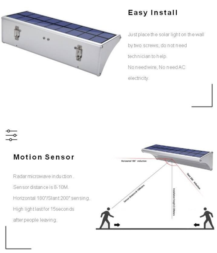 Lámpara Solar de Pared NSL 960 B