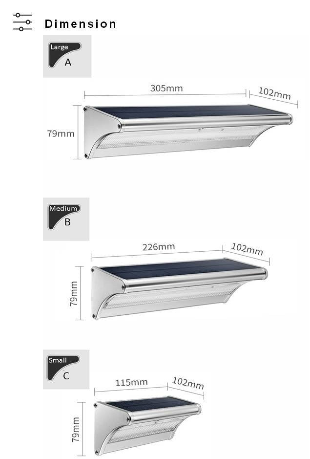 Lámpara Solar de Pared NSL 960 A