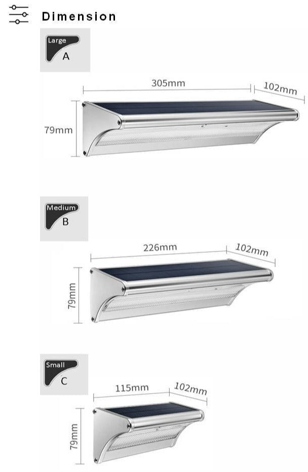 Lámpara Solar de Pared NSL 960 B
