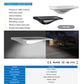 Lámpara Solar de Pared NSL 820 Black & NLS 821 White de 500 lumens